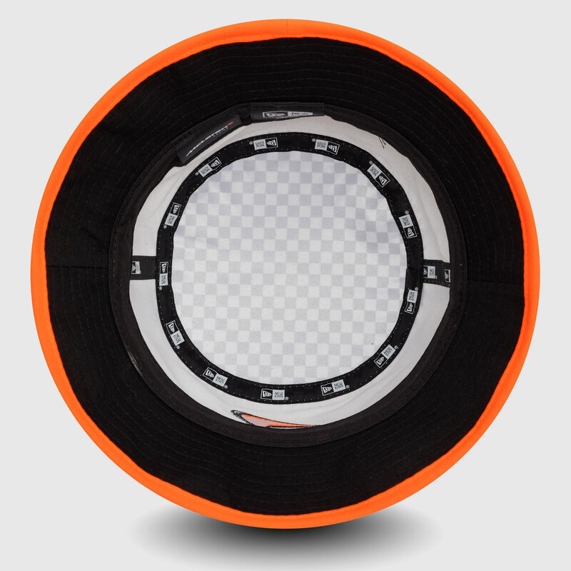 MCL CHECKERED TAPERED BUCKET - white