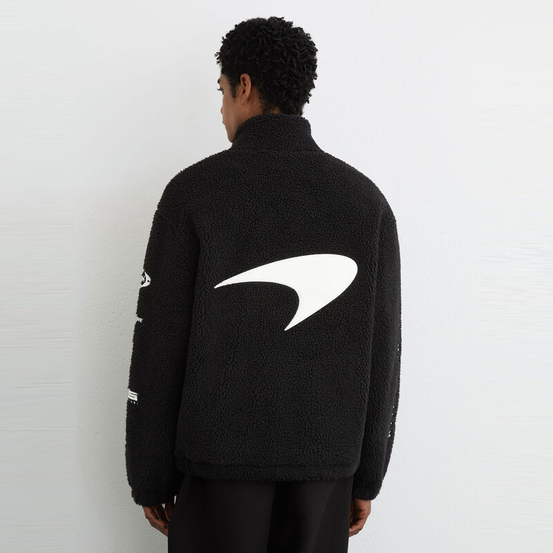 MCL LS MENS NYLO EMB FLEECE JACKET - Black