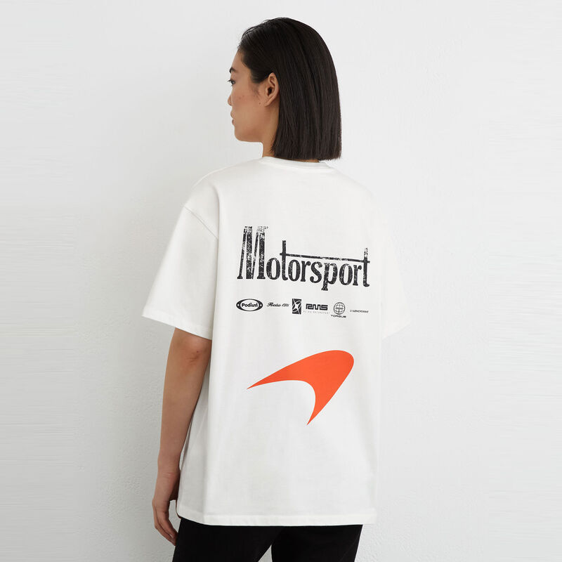 MCL LS MENS STIRLING PRINTED TEE - White