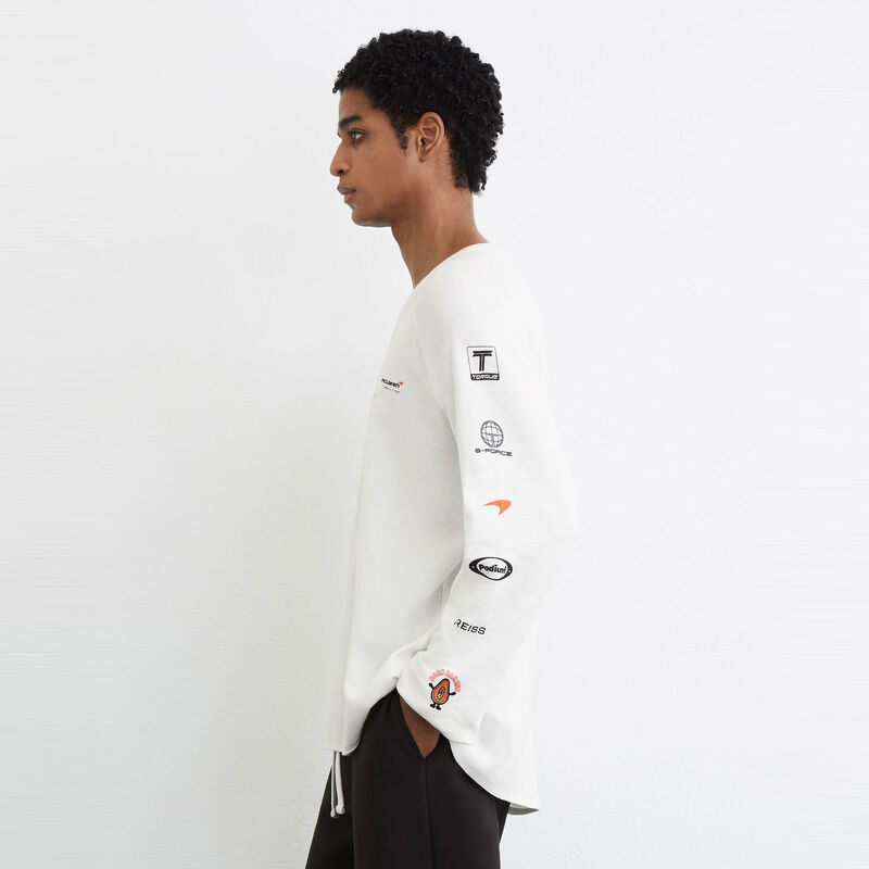 MCL LS MENS KRUZ WAFFLE LS TEE - White