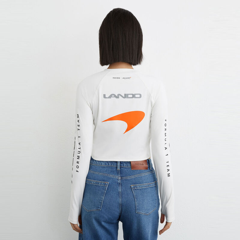 MCL LS WMNS MAXINE LN LS TOP - White