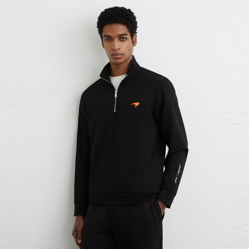 MCL LS MENS SLATE 1/4 ZIP SWEAT - Black
