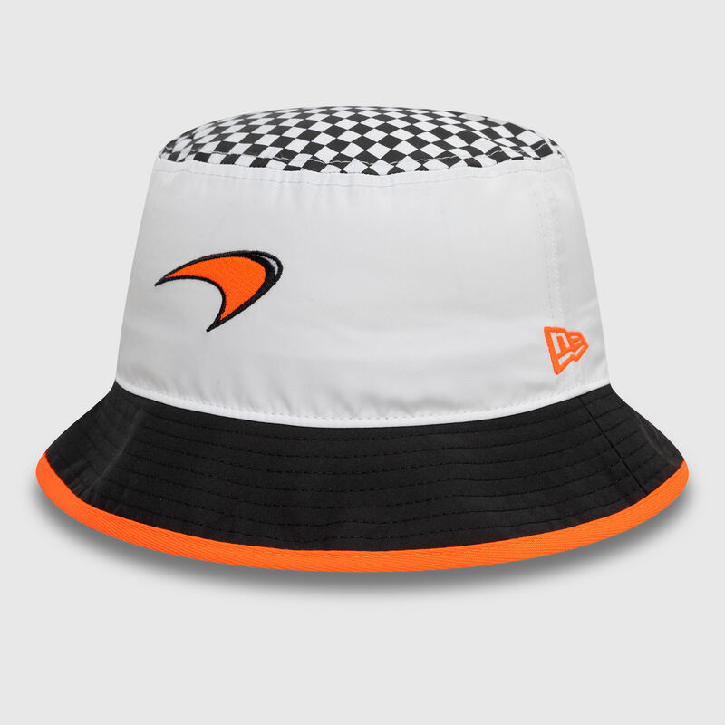 MCL CHECKERED TAPERED BUCKET - white