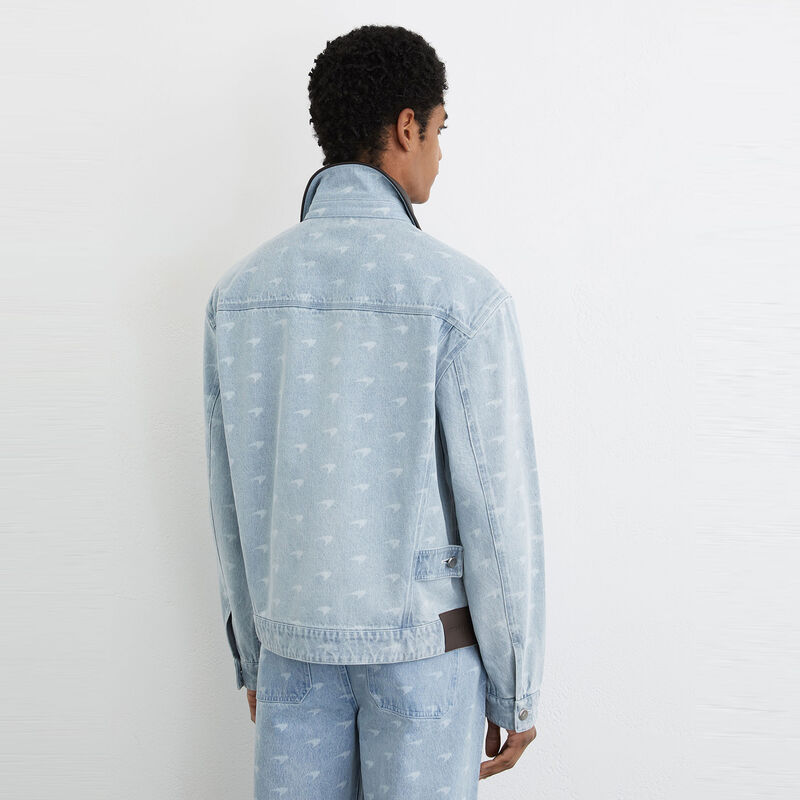 MCL LS MENS VORTEX DENIM JACKET - Soft Blue
