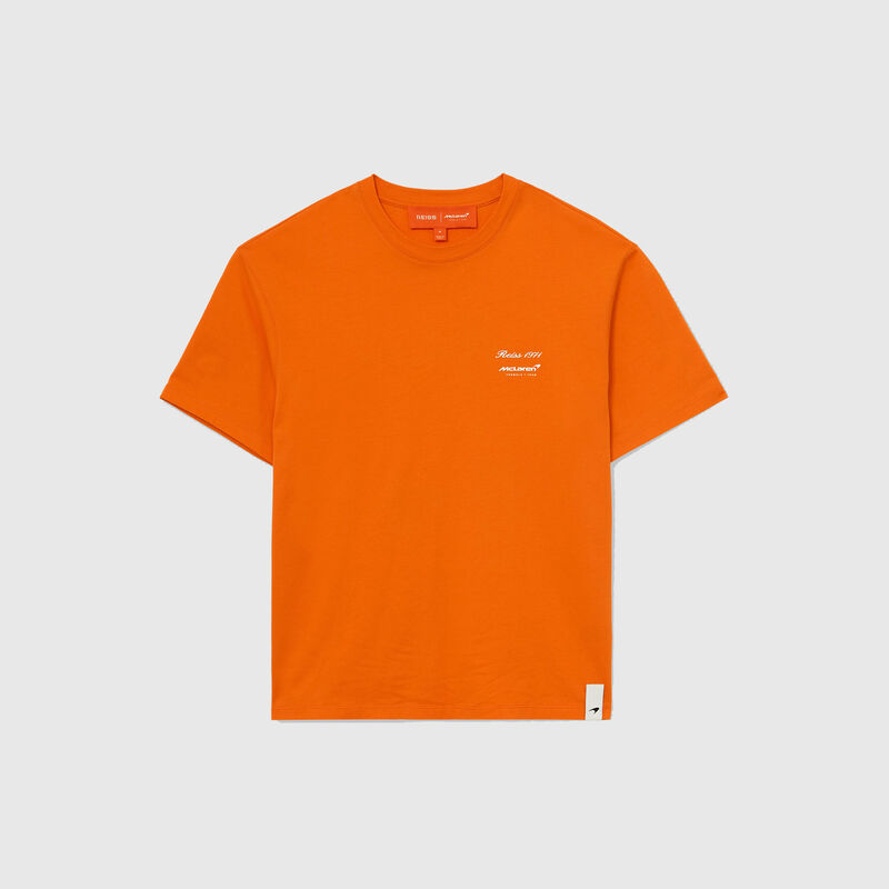 MCL LS MENS STIRLING PRINTED TEE - Papaya Orange