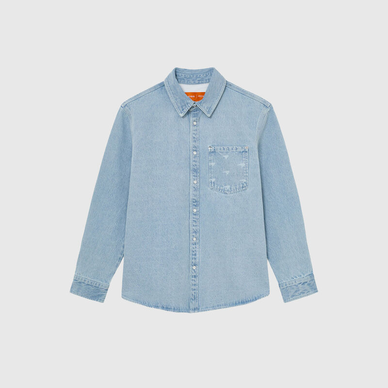 MCL LS MENS CHRONIX DENIM SHIRT - Soft Blue