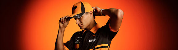Castore Felpa Con Cappuccio McLaren F1 Lando Norris Driver - Unisex - Nero (Caviar) Con Bianco (Egret)